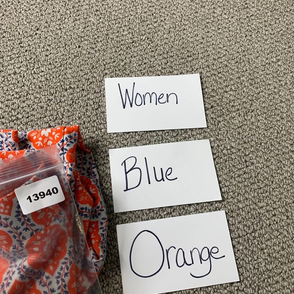 Matilda Jane Womens‎ Pants Size Medium Blue/Orange Floral Straight Leg Cropped - Picture 12 of 12